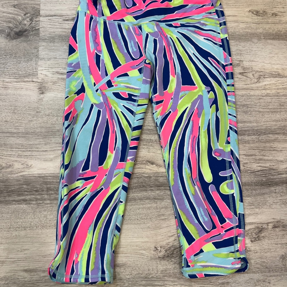 Lilly Pulitzer Luxletic Leggings UPF 50+ Like New Size Small